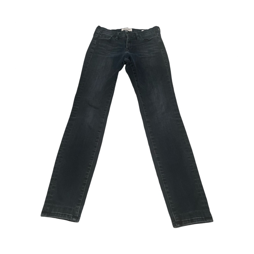 Frame Le Skinny De Jeanne Jeans Women's 26 Dark Blue Stretch Denim